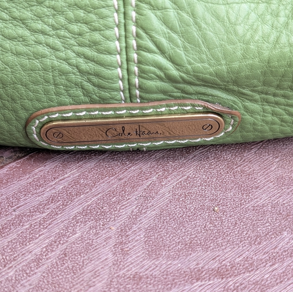 Vintage Cole Haan Village Green Purse Shoulder Bag Hobo 90's Y2K - Picture 3 of 15